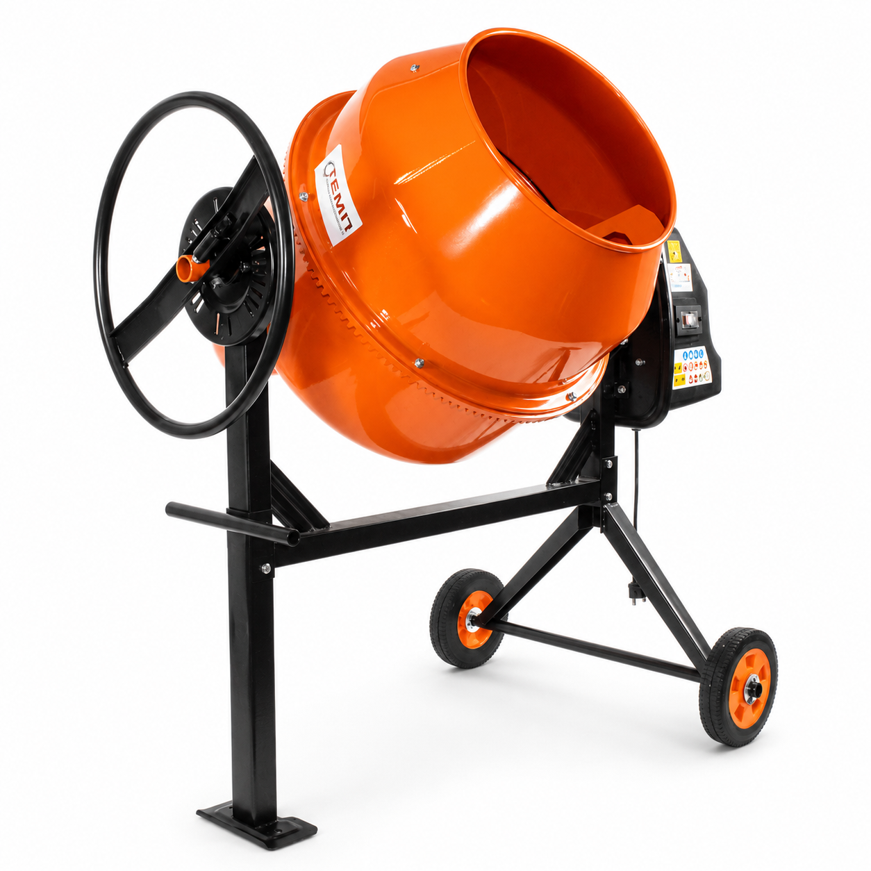 Betonieră Temp HCM600, 180 L, motor 1000 W, coroană din fontă